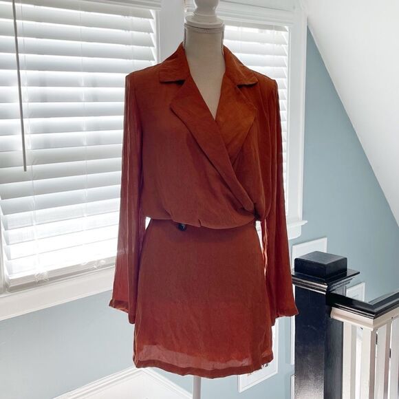 Free People - Simone Dress in Cinnabar color - Picture 6 of 9